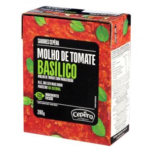 MOLHO TOMATE BASILICO SB CEPERA RECART 390G