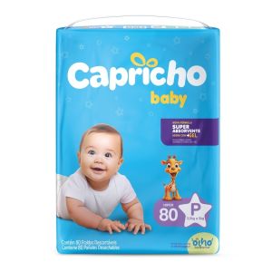 FRALDA CAPRICHO HIPER P C/80