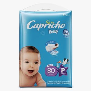FRALDA CAPRICHO HIPER P C/80