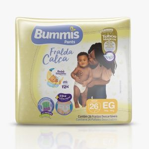 FRALDA BUMMIS ROUPINHA MEGA EG C/26