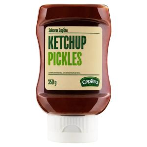 KETCHUP COM PASTA DE PEPINO PICKLES SABORES CEPERA SQUEEZE 350G