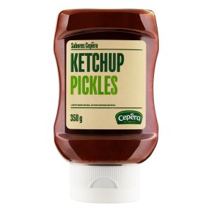 KETCHUP COM PASTA DE PEPINO PICKLES SABORES CEPERA SQUEEZE 350G