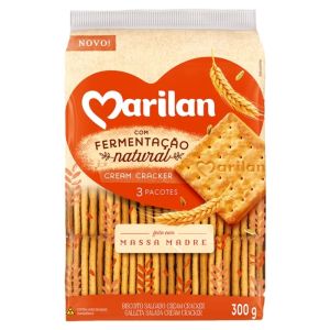 BISCOITO MARILAN CREAM CRACKER FERMENTACAO NATURAL 300G