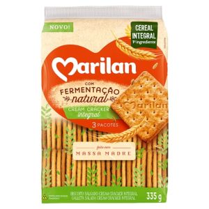 BISCOITO MARILAN CRACKER INTEGRAL FERMENTACAO NATURAL 335G