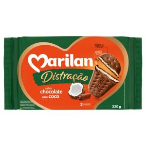 BISCOITO DISTRACAO CHOCOLATE COCO 320G