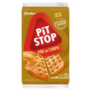 BISCOITO PIT STOP PAO NA CHAPA 137G