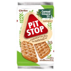 BISCOITO PIT STOP INTEGRAL FERMENTACAO NATURAL 137G