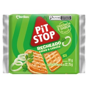 BISCOITO PIT STOP RECHEADO SALSA CEBOLA 91G