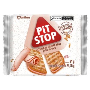 BISCOITO PIT STOP RECHEADO INTEGRAL PEITO PERU 91G