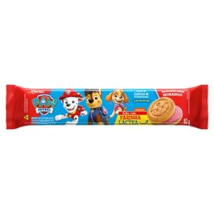 BISCOITO MARILAN RECHEADO MORANGO PATRULHA CANINA 80G