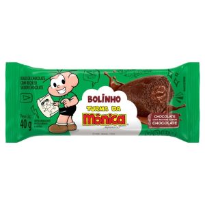 BOLINHO TURMA DA MONICA CASA SUICA CHOCOLATE RECHEADO CHOCOLATE DISPLAY 20X40