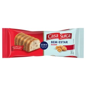 BOLINHO CASA SUICA ZERO ACUCAR NOZES 15X35G