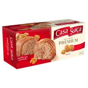 BOLO CASA SUICA PREMIUM NOZES 270G