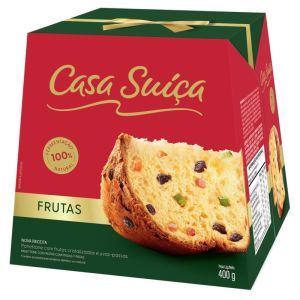 PANETTONE CASA SUICA FRUTAS 400G