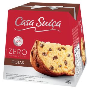 PANETTONE CASA SUICA ZERO ACUCAR GOTAS 400G