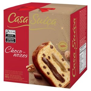 PANETTONE CASA SUICA RECHEADO TRUFADO NOZES 500G