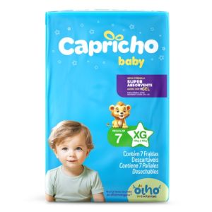 FRALDA CAPRICHO REGULAR XG COM 8 UNIDADES
