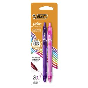 CANETA GEL GELOCITY QUICK ROSA/ROXO SM/2