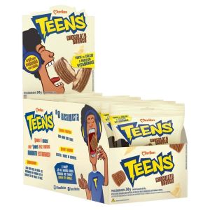 BISCOITO TEENS SNACK CHOCOLATE BRANCO DISPLAY 8X30G