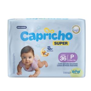 FRALDA CAPRICHO SUPER JUMBO P C36