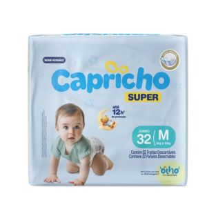 FRALDA CAPRICHO SUPER JUMBO M C32