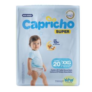 FRALDA CAPRICHO SUPER JUMBO XXG C20