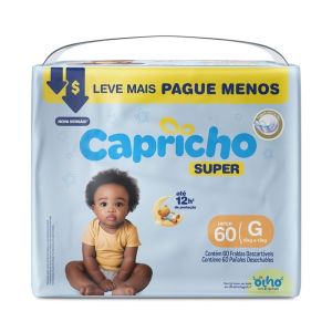 FRALDA CAPRICHO SUPER HIPER G C60