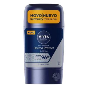 ANTITRANSPIRANTE EM BARRA 96H NIVEA MEN DERMA PROTECT CLINICAL 58G