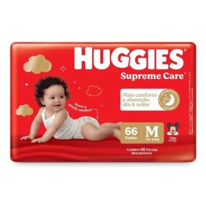FRALDA HUGGIES SUPREME HIPERZINHA M C/66