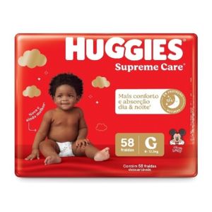 FRALDA HUGGIES SUPREME HIPERZINHA G C/58