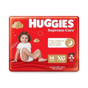 FRALDA HUGGIES SUPREM HIPERZINHA XG C/56