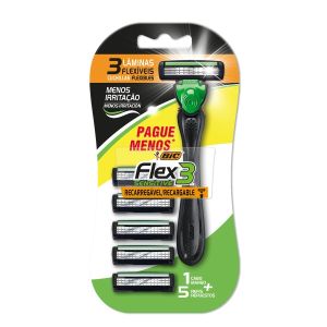 APARELHO DE BARBEAR FLEX3 HYBRID SENS C/5 CART