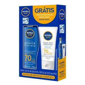 PROTETOR SOLAR FPS70 200ML GRATIS PROTETOR FACIAL ANTISSINAIS FPS70 40ML