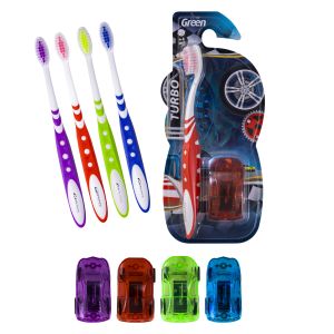 ESCOVA DE DENTE INFANTIL TURBO MACIA C/1
