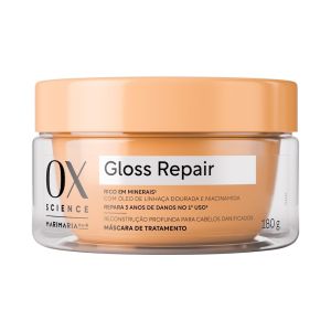 M?SCARA DE TRATAMENTO OX SCIENCE GLOSS REPAIR 12X180G