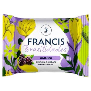SABONETE BARRA FRANCIS BRASILIDADES AMORA 108X80G