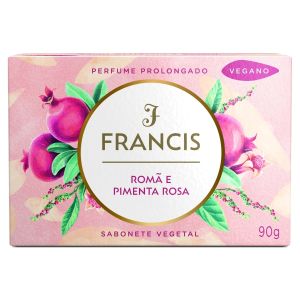 SABONETE BARRA FRANCIS VEGETAL CLASSICO ROMA E PIMENTA ROSA 108X90G