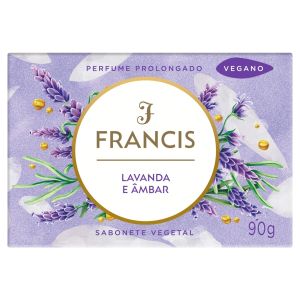 SABONETE BARRA FRANCIS VEGETAL CLASSICO LAVANDA E AMBAR 108X90G