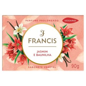 SABONETE BARRA FRANCIS VEGETAL CLASSICO JASMIN E BAUNILHA 108X90G