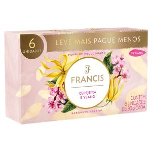 PROMOPACK SABONETE BARRA FRANCIS CLASSICO CEREJEIRA E YLANG 6X90G