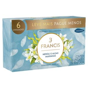 PROMOPACK SABONETE BARRA FRANCIS CLASSICO NEROLI E ALGAS MARINHAS 6X90G