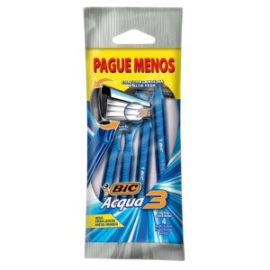 APARELHO DE BARBEAR  BIC3 ACQUA LEVE 4 PAGUE 3