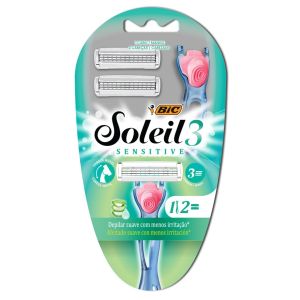 DEPILADOR SOLEIL CLIC SENSITIVE 2 CARGAS L+P