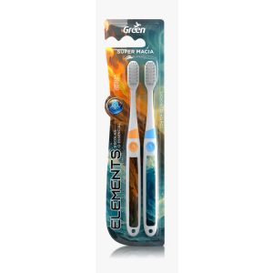ESCOVA DE DENTE ADULTO ELEMENTS SUPER MACIA C2