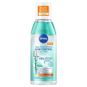 ?GUA MICELAR BIF?SICA SEM PERFUME NIVEA ACNE CONTROL FRASCO 200ML