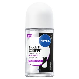 ANTITRANSPIRANTE ROLLON NIVEA INVISIBLE BLACK  WHITE AUTHENTIC 50ML