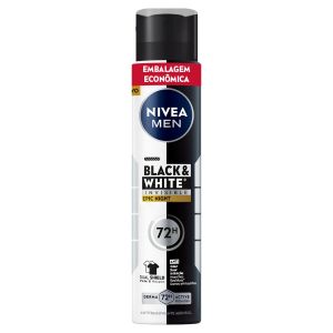 ANTITRANSPIRANTE AEROSSOL EPIC NIGHT NIVEA MEN INVISIBLE BLACK  WHITE 200ML SPRAY EMBALAGEM ECON?MICA