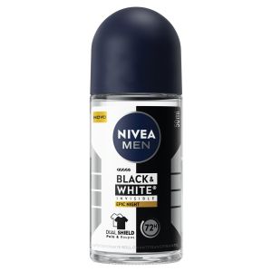 ANTITRANSPIRANTE ROLLON EPIC NIGHT NIVEA MEN INVISIBLE BLACK  WHITE 50ML