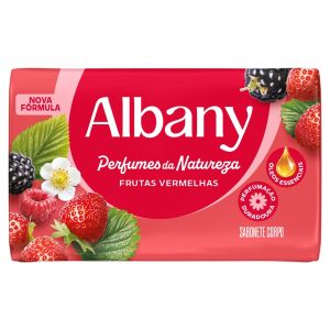 SABONETE BARRA ALBANY PERFUME VERMELHO 108X80G