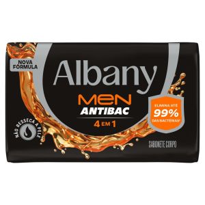 SABONETE BARRA ALBANY HOMEM LARANJA 108X80G